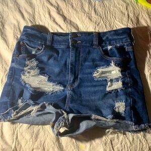 These have never been worn before I got them and hated the wash of the denim